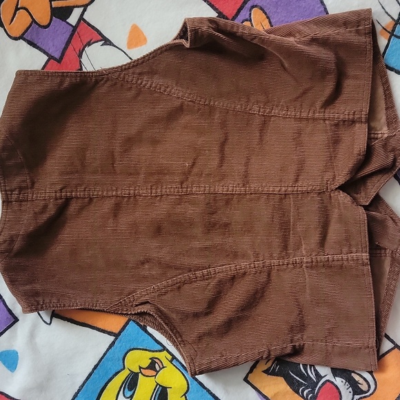 Vintage Sears Corduroy Brown Vest - Picture 6 of 6